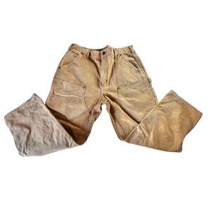 Carhartt Canvas Work Pants Men’s 38x30 Tan Orig Dungaree Fit Workwear B 136 BRN